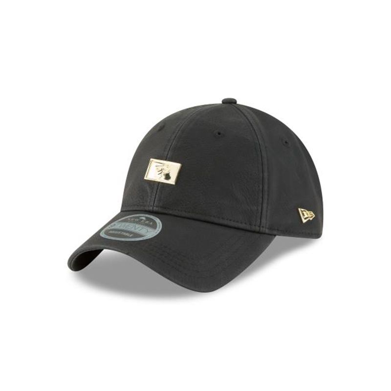 NBA Miami Heat Polished Badge 9Twenty Adjustable (JED1142) - Black New Era Caps